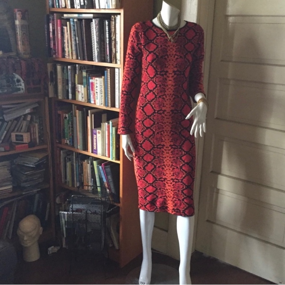 ASOS red snake sweater